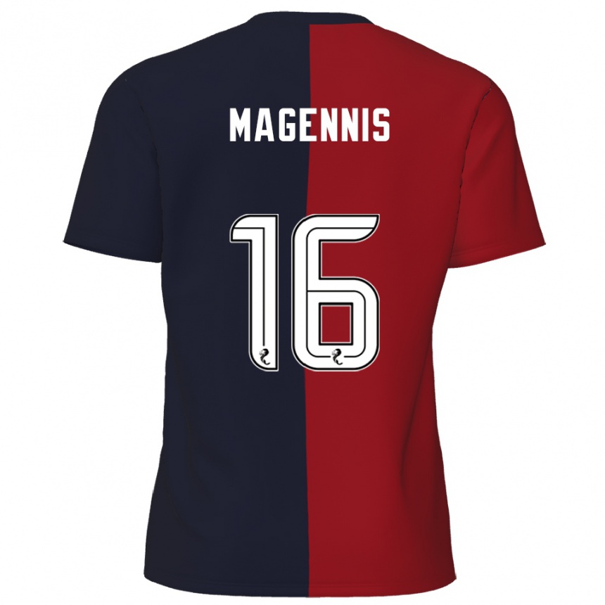 גברים כדורגל קייל מאגניס #16 אדום כחול נייבי הרחק ג'רזי 2025/26