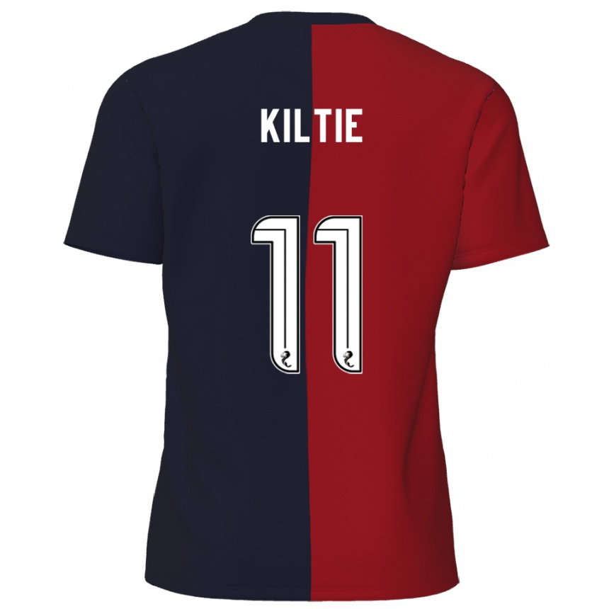 גברים כדורגל גרג קילטי #11 אדום כחול נייבי הרחק ג'רזי 2025/26