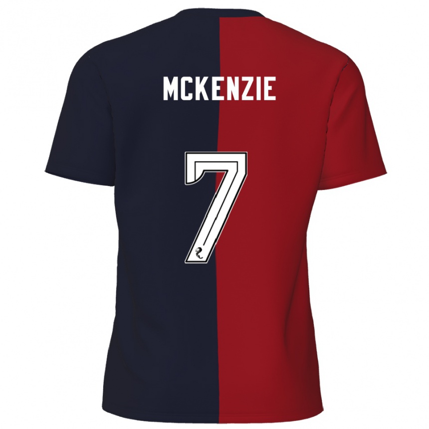 גברים כדורגל רורי מקנזי #7 אדום כחול נייבי הרחק ג'רזי 2025/26