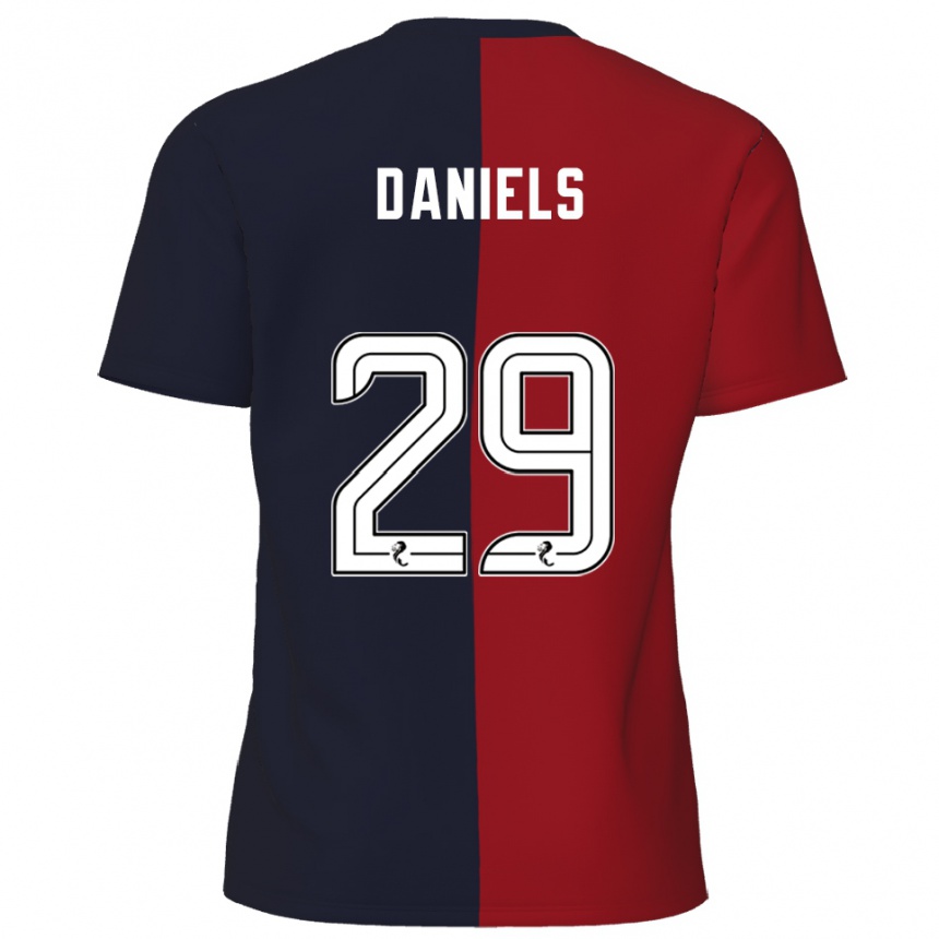 גברים כדורגל Djenairo Daniels #29 אדום כחול נייבי הרחק ג'רזי 2025/26