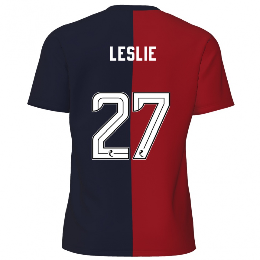 גברים כדורגל קיאן לסלי #27 אדום כחול נייבי הרחק ג'רזי 2025/26