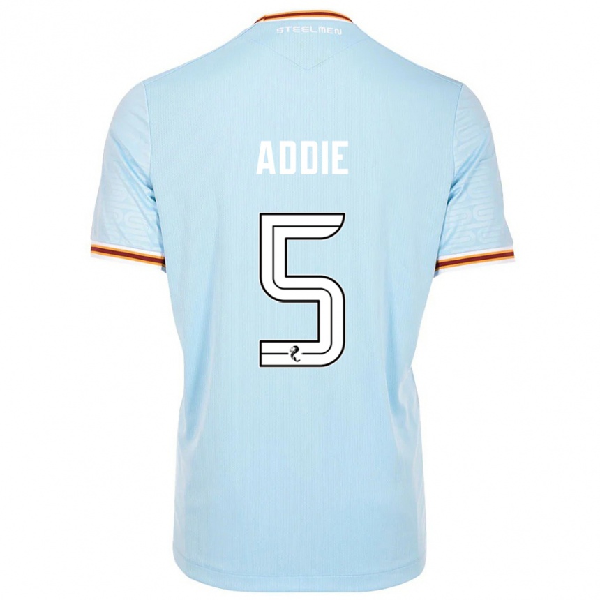 גברים כדורגל Jo Addie #5 תכלת הרחק ג'רזי 2025/26