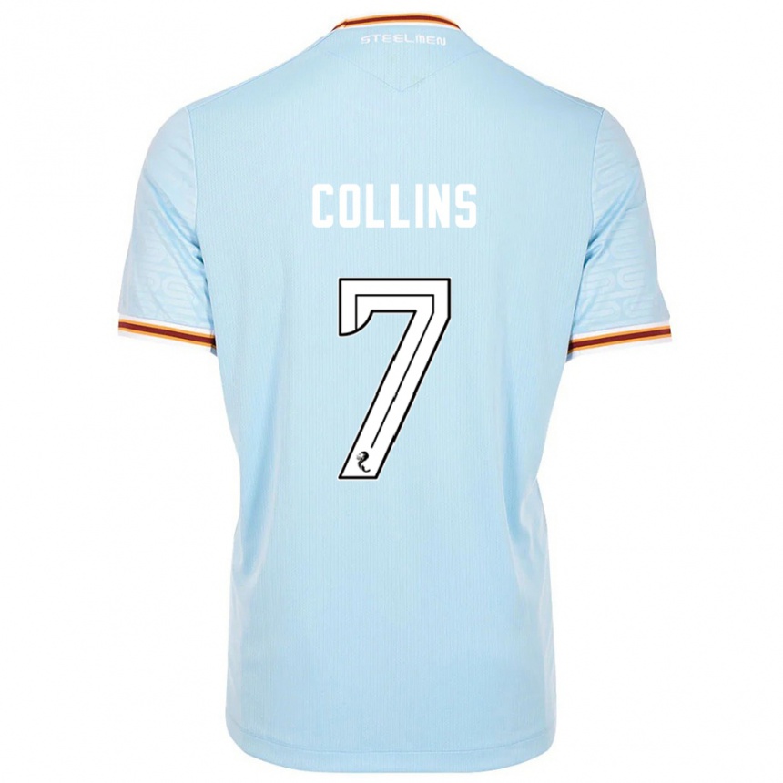 גברים כדורגל ביילי קולינס #7 תכלת הרחק ג'רזי 2025/26