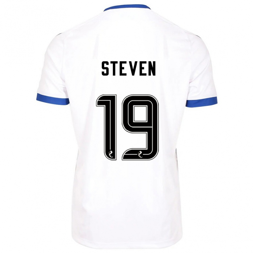 גברים כדורגל טיילור סטיבן #19 לבן כחול הרחק ג'רזי 2025/26
