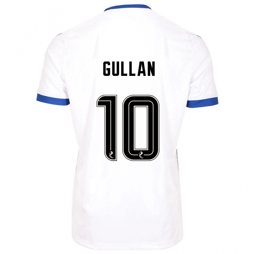 גברים כדורגל ג'יימי גולן #10 לבן כחול הרחק ג'רזי 2025/26