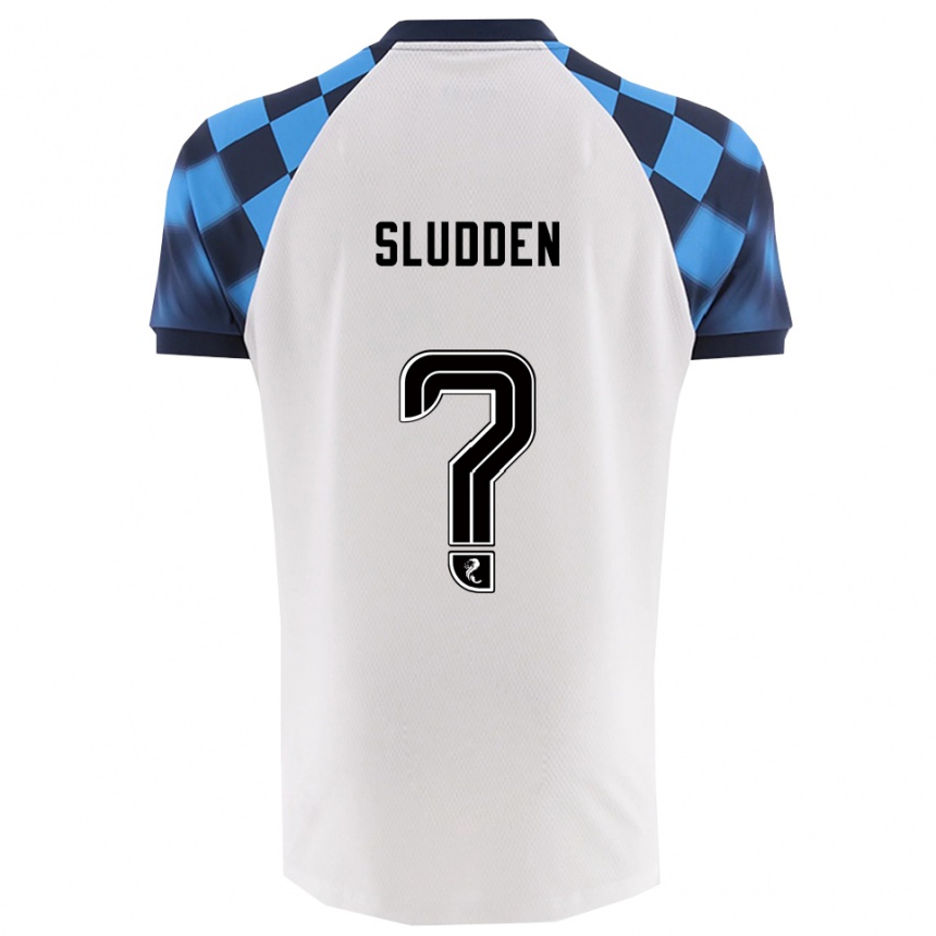 גברים כדורגל Erin Sludden #0 לבן תכלת הרחק ג'רזי 2025/26