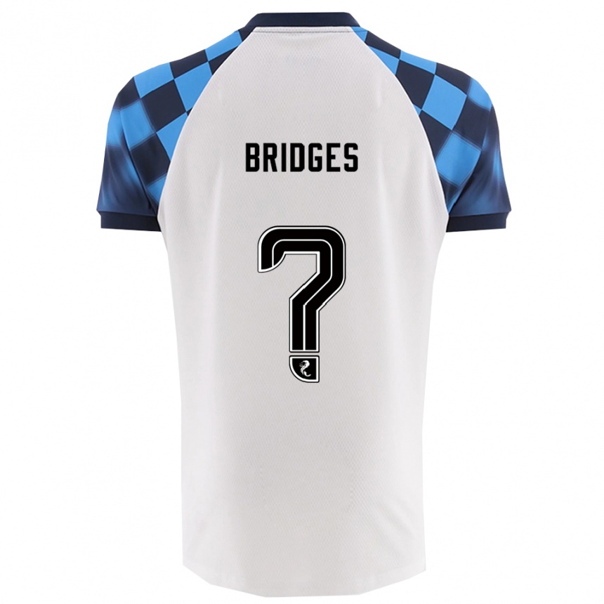 גברים כדורגל Iona Bridges #0 לבן תכלת הרחק ג'רזי 2025/26