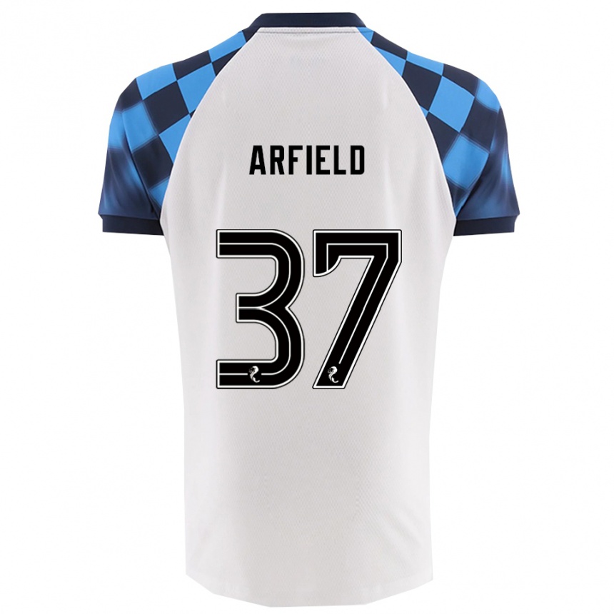 גברים כדורגל סקוט ארפילד #37 לבן תכלת הרחק ג'רזי 2025/26