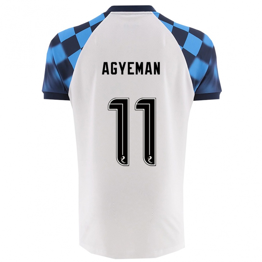 גברים כדורגל אלפרדו אג׳ימן #11 לבן תכלת הרחק ג'רזי 2025/26