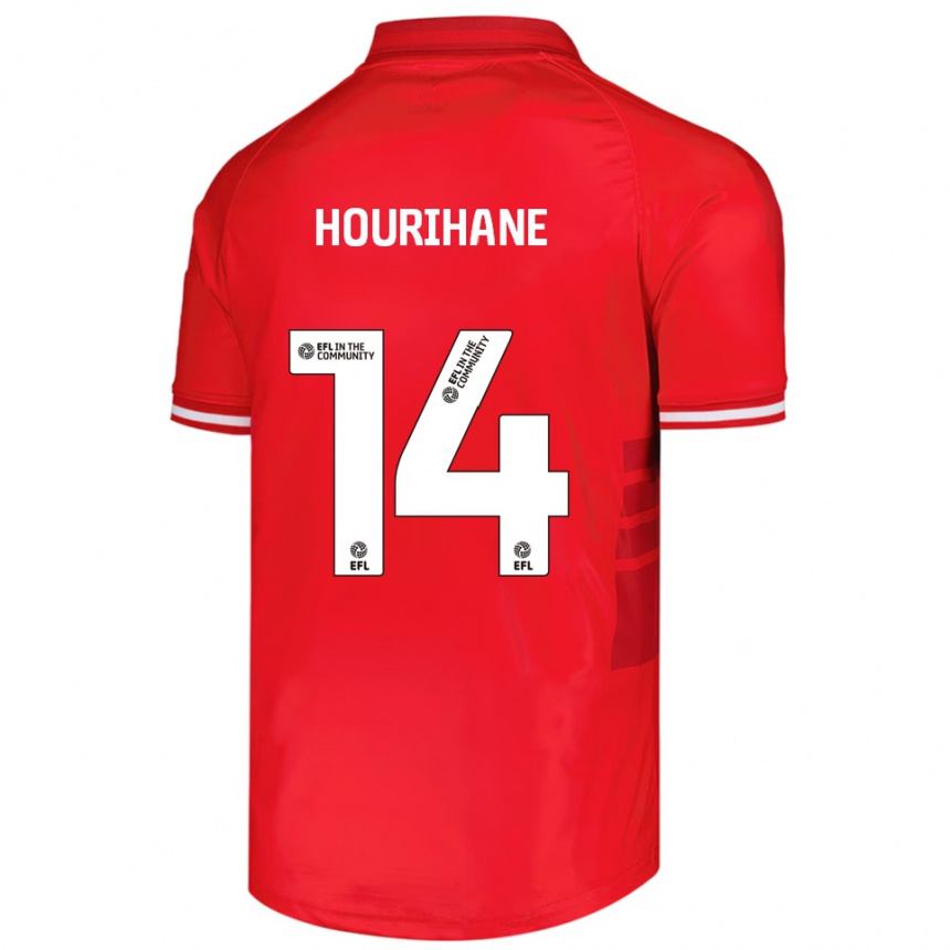 נשים כדורגל קונור הוריהאן #14 אדום לבן ג'רזי ביתית 2025/26