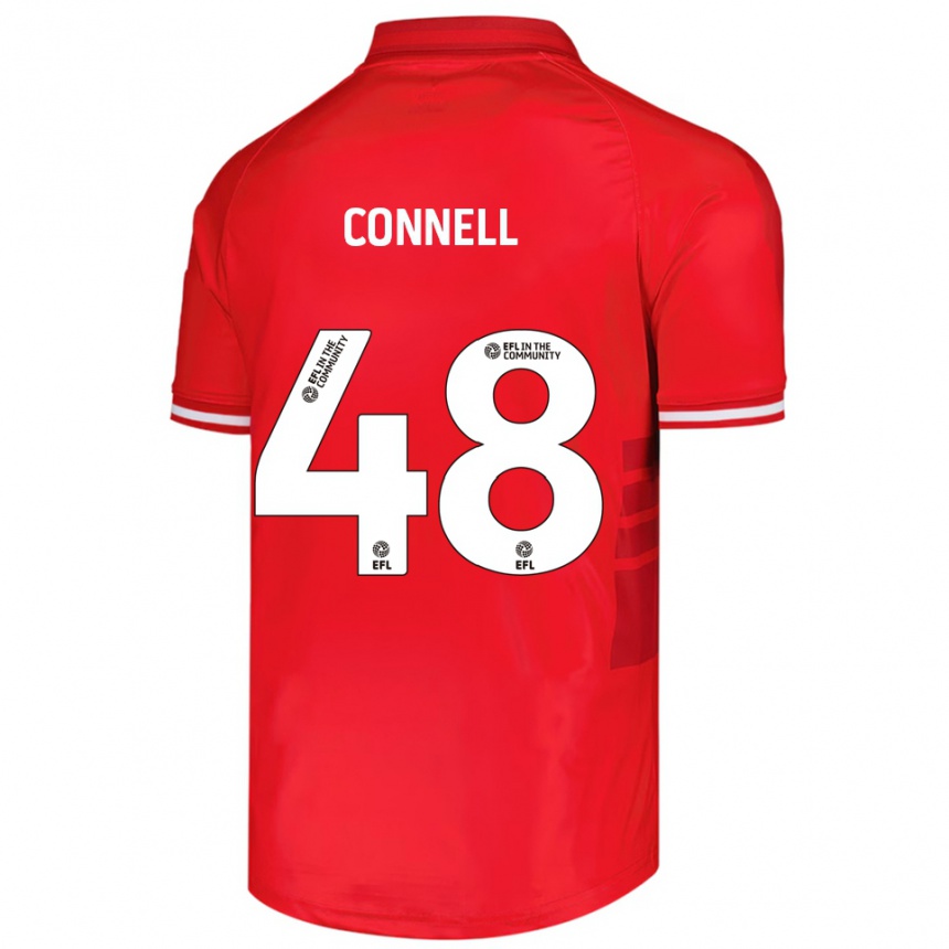 נשים כדורגל לוקה קונל #48 אדום לבן ג'רזי ביתית 2025/26