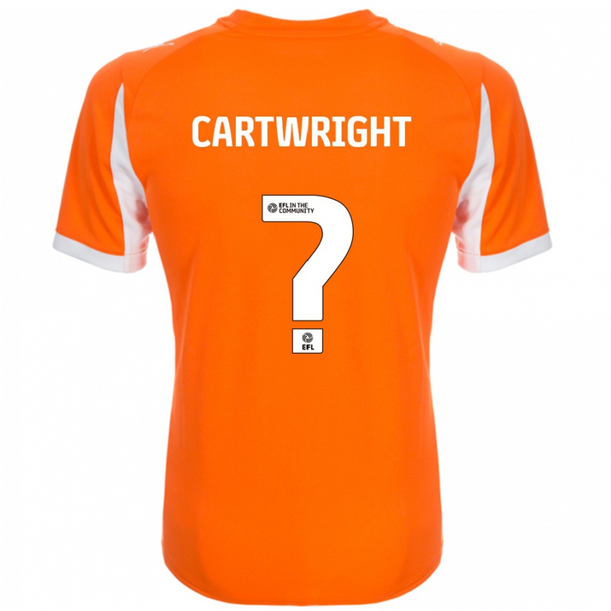 נשים כדורגל Nyah Cartwright #0 כתום לבן ג'רזי ביתית 2025/26