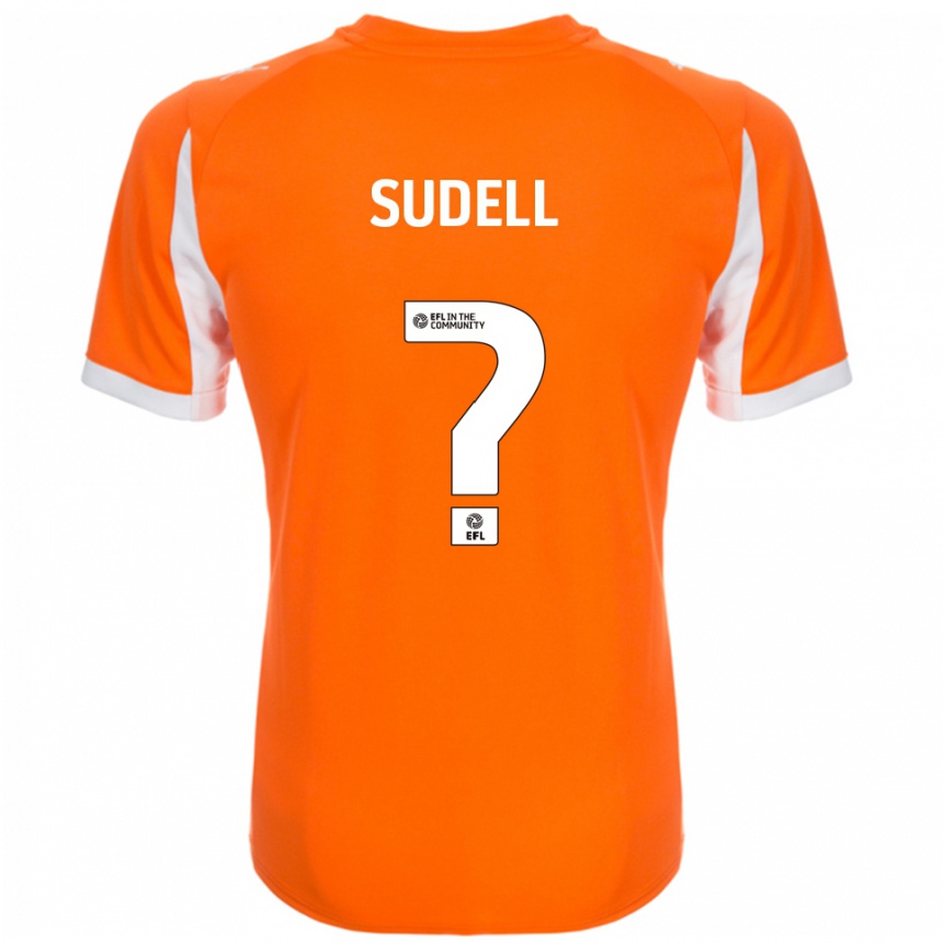 נשים כדורגל Olivia Sudell #0 כתום לבן ג'רזי ביתית 2025/26