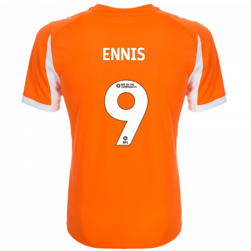 נשים כדורגל ניאל אניס #9 כתום לבן ג'רזי ביתית 2025/26 נשים כדורגל ניאל אניס #9 כתום לבן ג'רזי ביתית 2025/26