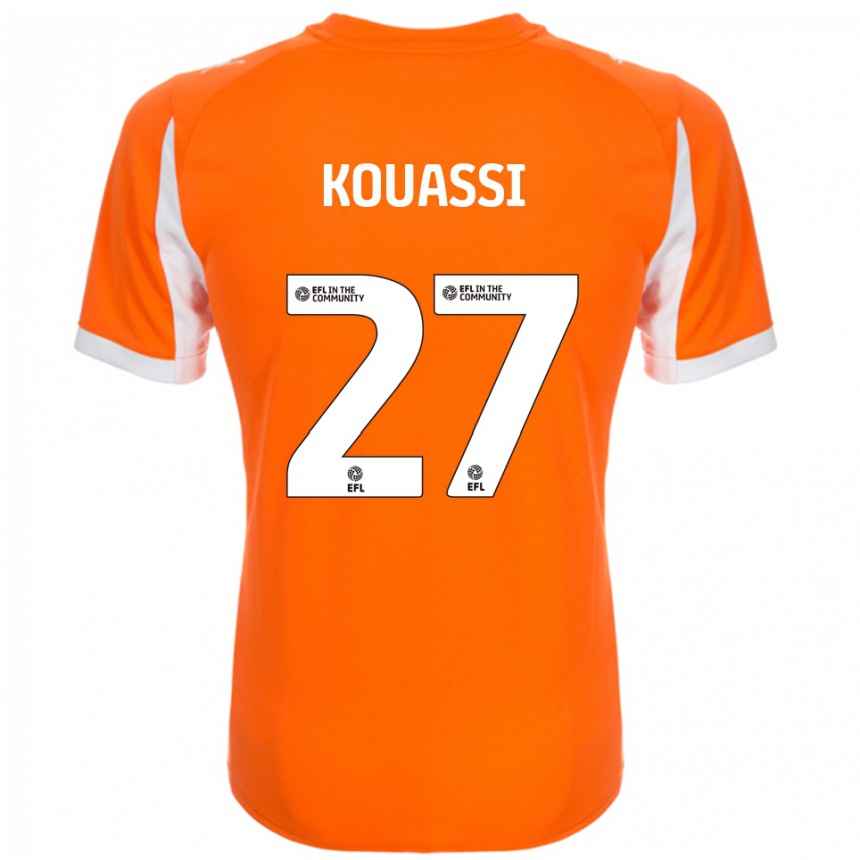 נשים כדורגל קיליאן קואסי #27 כתום לבן ג'רזי ביתית 2025/26