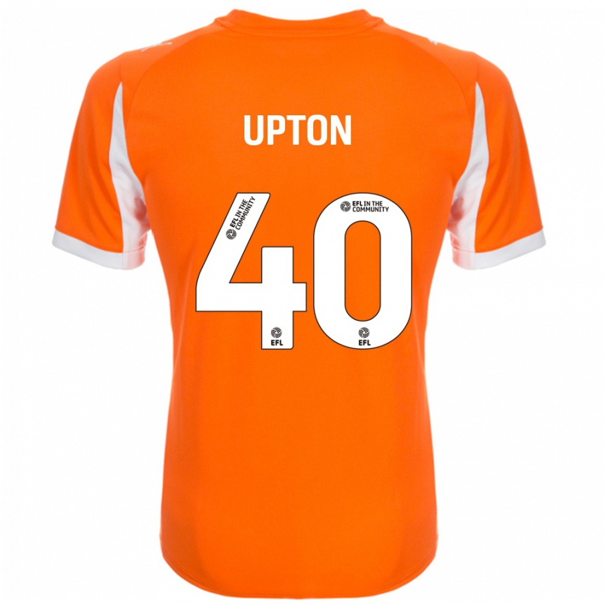 נשים כדורגל Theo Upton #40 כתום לבן ג'רזי ביתית 2025/26