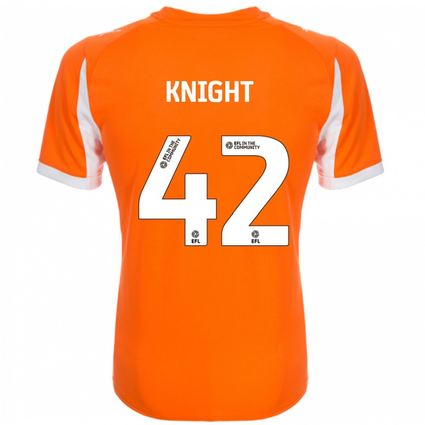 נשים כדורגל Spencer Knight #42 כתום לבן ג'רזי ביתית 2025/26