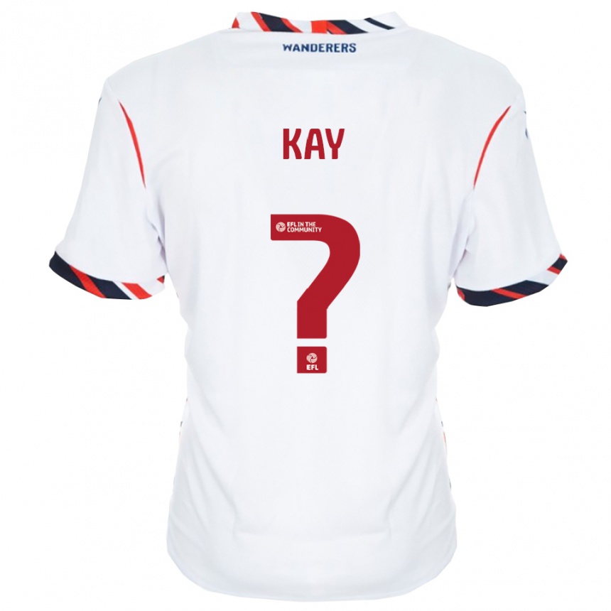 נשים כדורגל Molly Kay #0 לבן אדום ג'רזי ביתית 2025/26