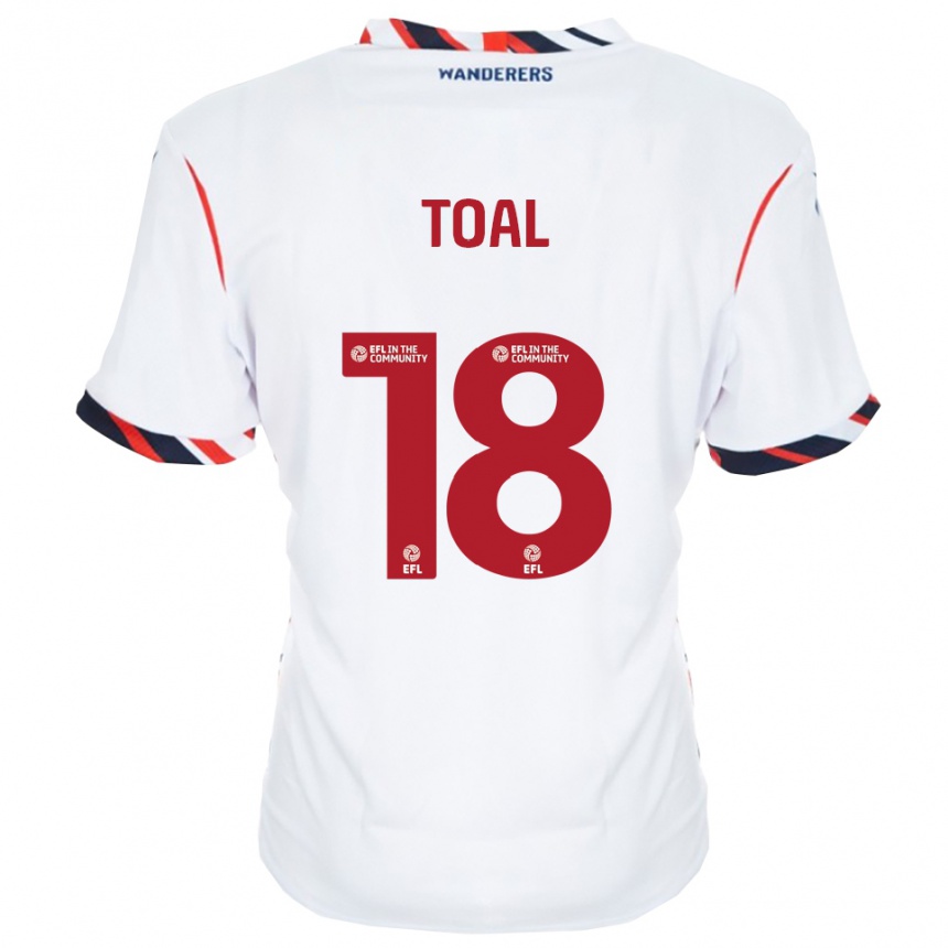 נשים כדורגל אוון טואל #18 לבן אדום ג'רזי ביתית 2025/26