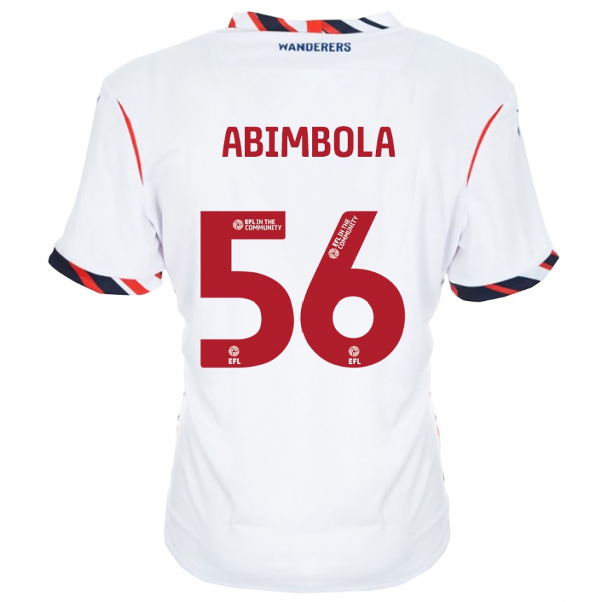 נשים כדורגל אופאולובה דייוויד אבימבולה #56 לבן אדום ג'רזי ביתית 2025/26