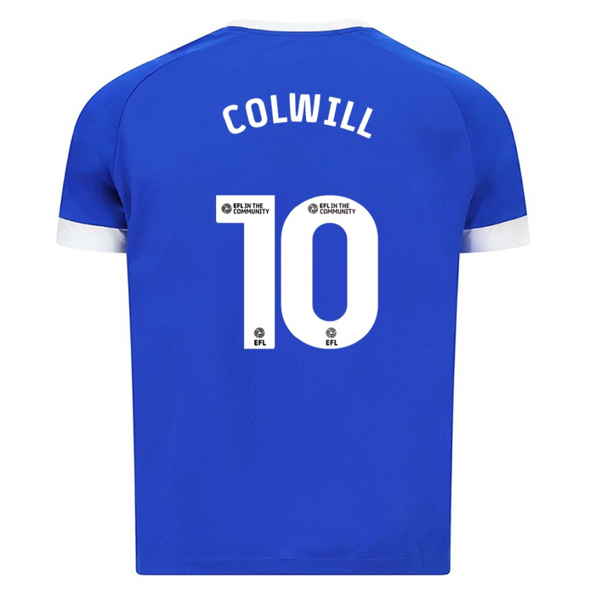 נשים כדורגל רובין קולוויל #10 כחול לבן ג'רזי ביתית 2025/26