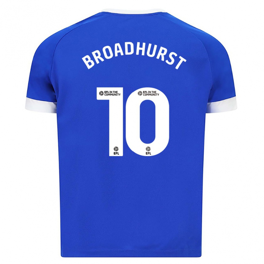 נשים כדורגל דניאל ברודהרסט #10 כחול לבן ג'רזי ביתית 2025/26