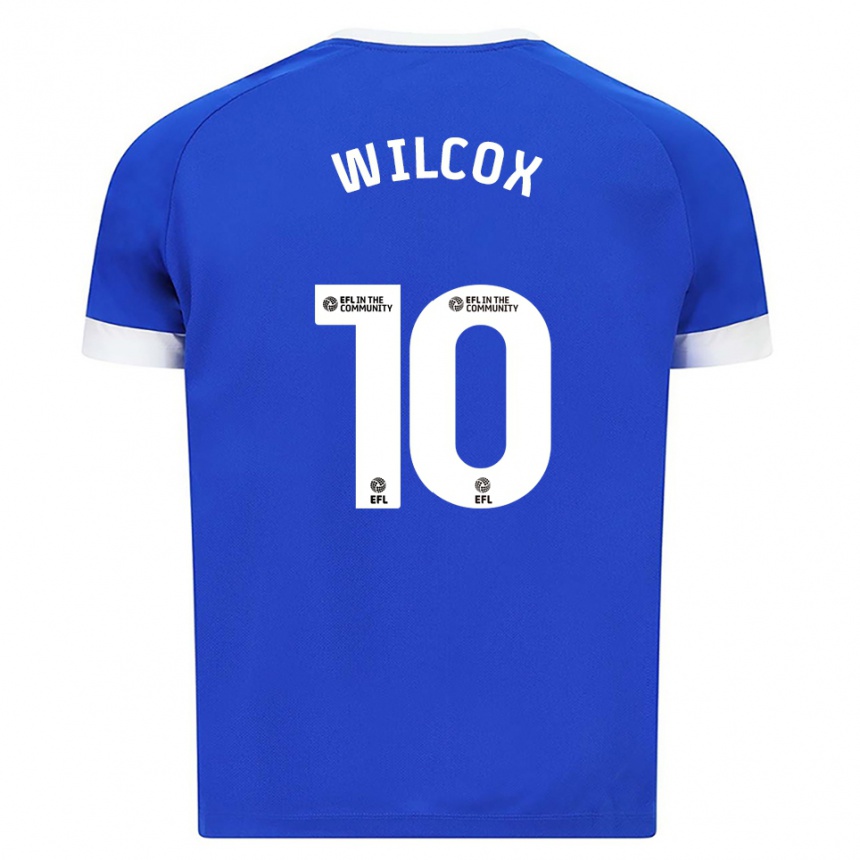 נשים כדורגל דניאל וילקוקס #10 כחול לבן ג'רזי ביתית 2025/26