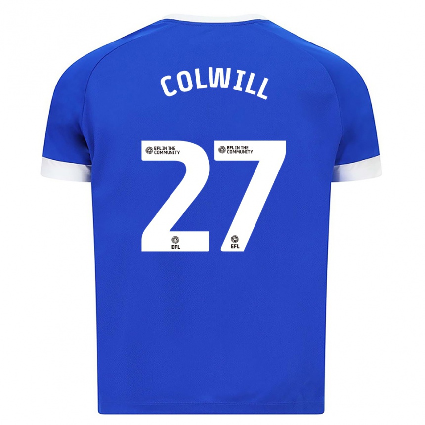 נשים כדורגל ג'ואל קולוויל #27 כחול לבן ג'רזי ביתית 2025/26