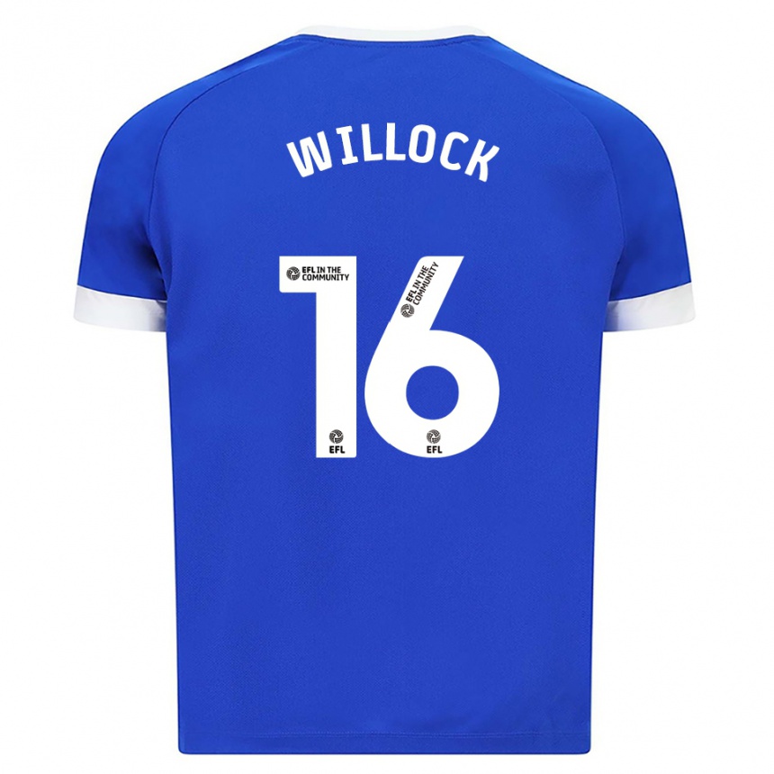 נשים כדורגל כריסטופר ווילוק #16 כחול לבן ג'רזי ביתית 2025/26