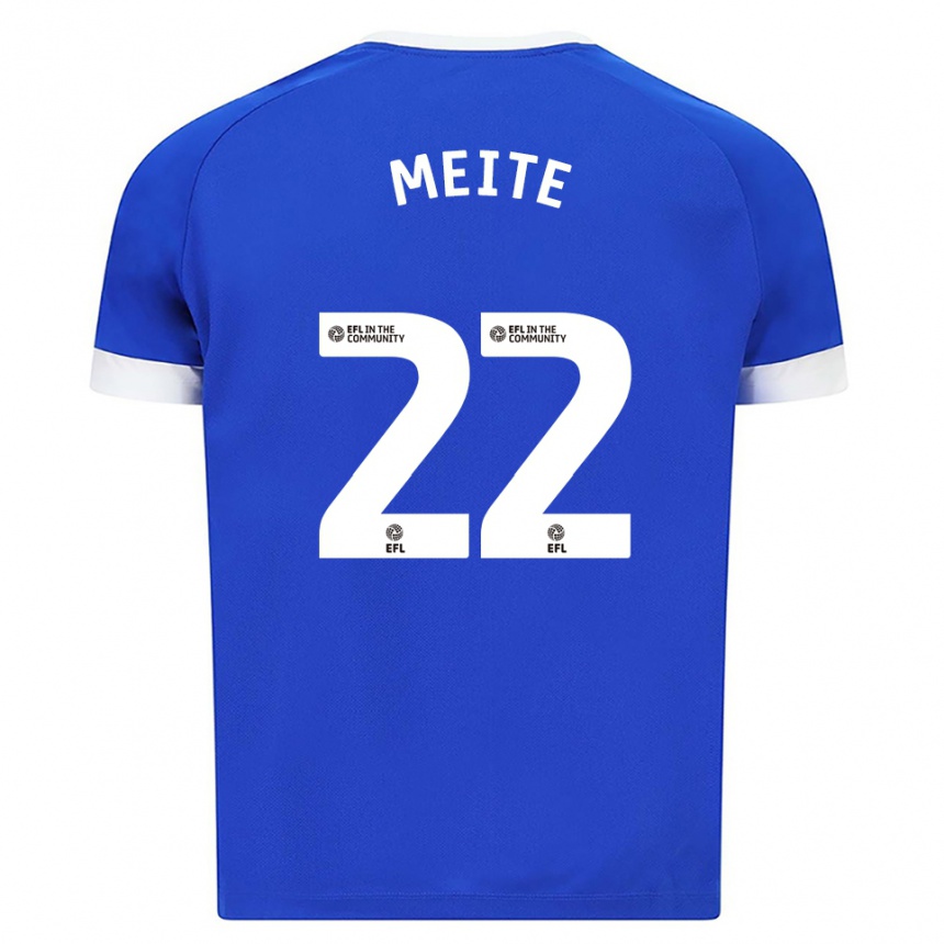 נשים כדורגל יאקו מייטה #22 כחול לבן ג'רזי ביתית 2025/26