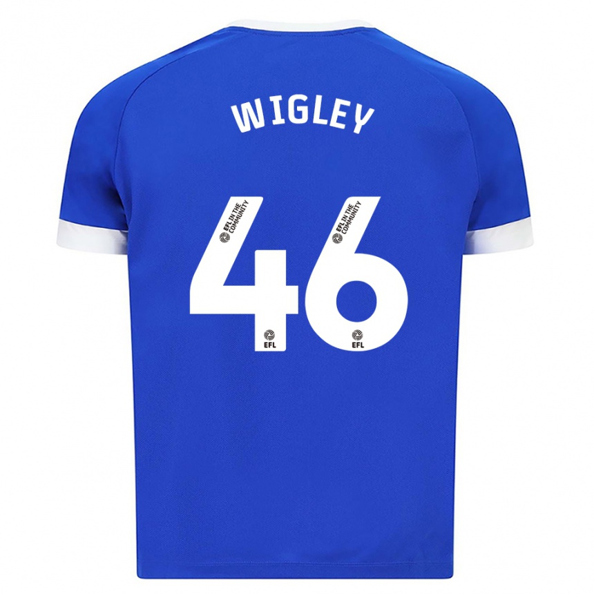 נשים כדורגל מורגן ויגלי #46 כחול לבן ג'רזי ביתית 2025/26