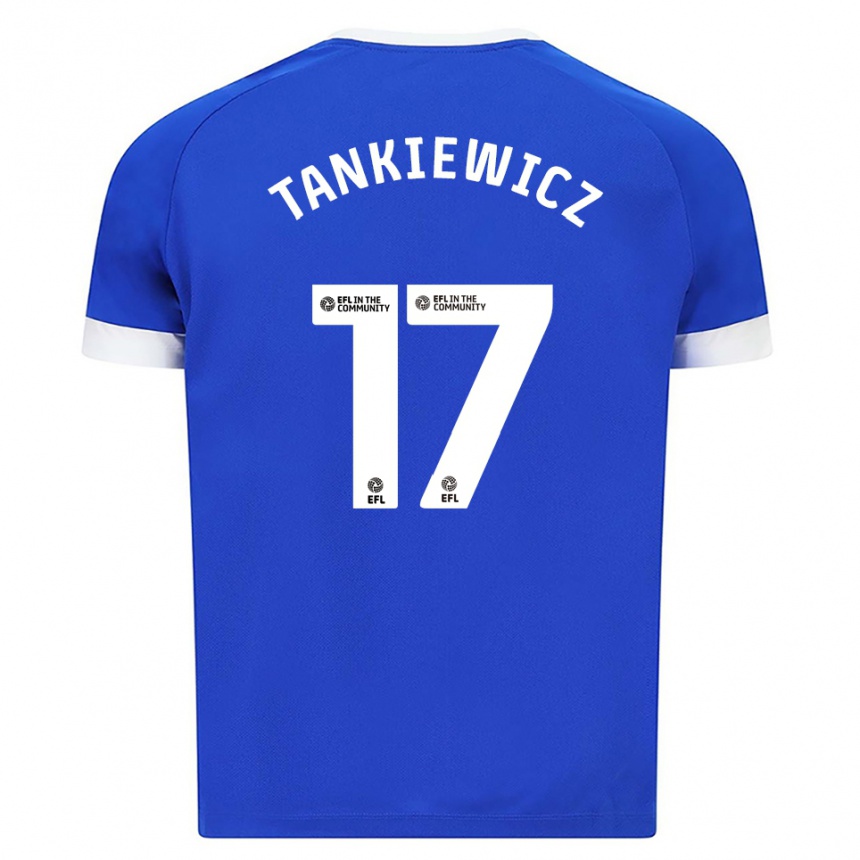 נשים כדורגל רוב טנקייביץ' #17 כחול לבן ג'רזי ביתית 2025/26 נשים כדורגל רוב טנקייביץ' #17 כחול לבן ג'רזי ביתית 2025/26