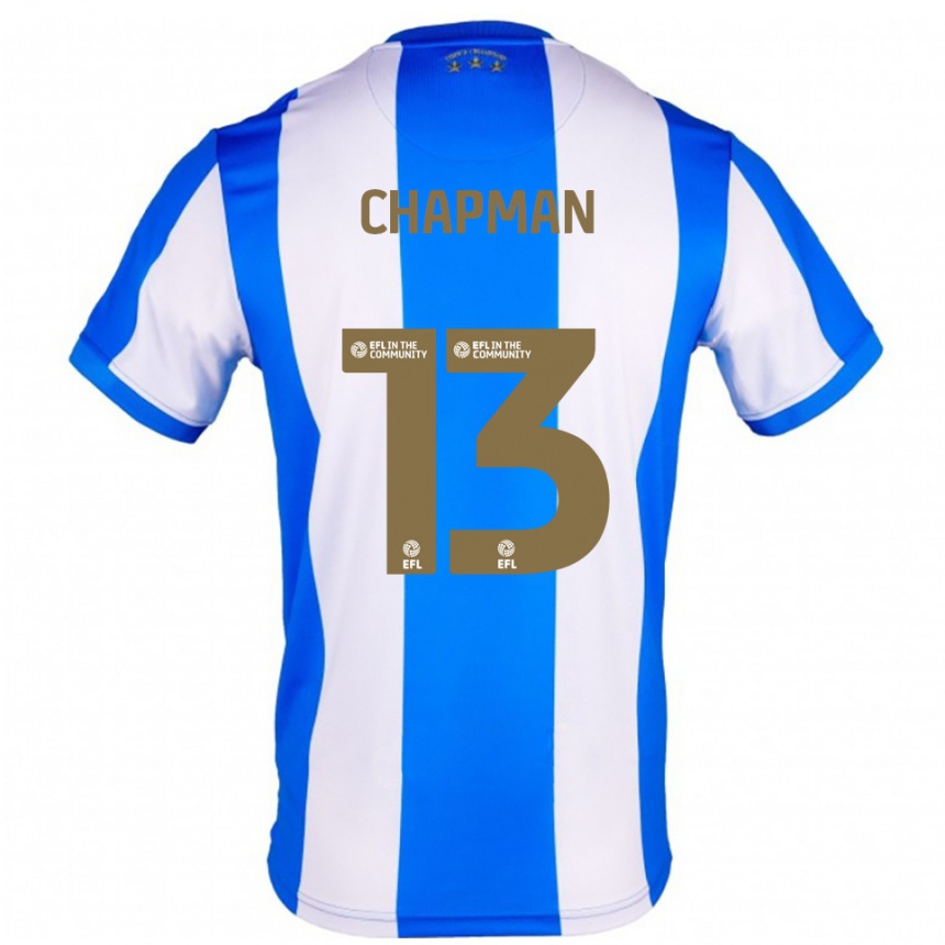 נשים כדורגל ג'ייקוב צ'פמן #13 כחול לבן ג'רזי ביתית 2025/26