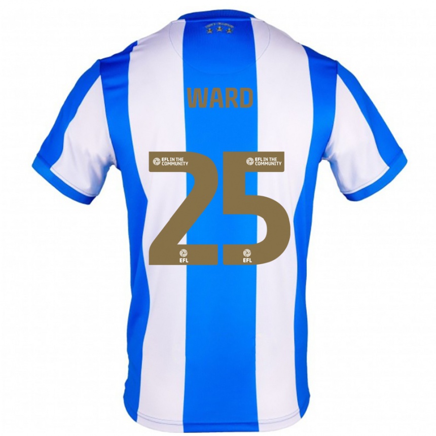 נשים כדורגל דני וורד #25 כחול לבן ג'רזי ביתית 2025/26