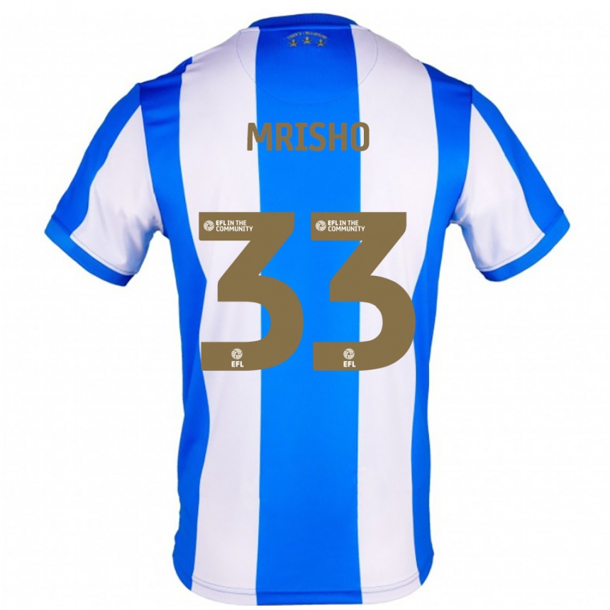 נשים כדורגל עומארי מרישו #33 כחול לבן ג'רזי ביתית 2025/26