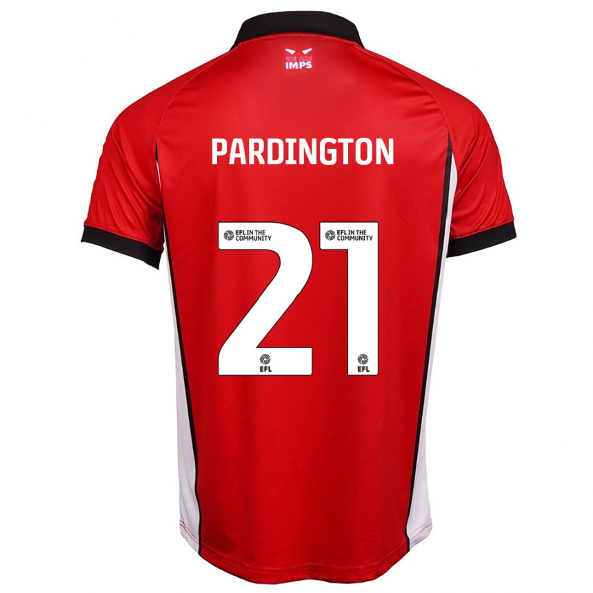 נשים כדורגל ג׳יימי פרדינגטון #21 אדום לבן ג'רזי ביתית 2025/26 נשים כדורגל ג׳יימי פרדינגטון #21 אדום לבן ג'רזי ביתית 2025/26