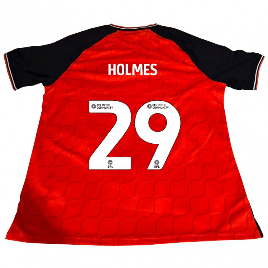 נשים כדורגל טום הולמס #29 כתום שחור לבן ג'רזי ביתית 2025/26