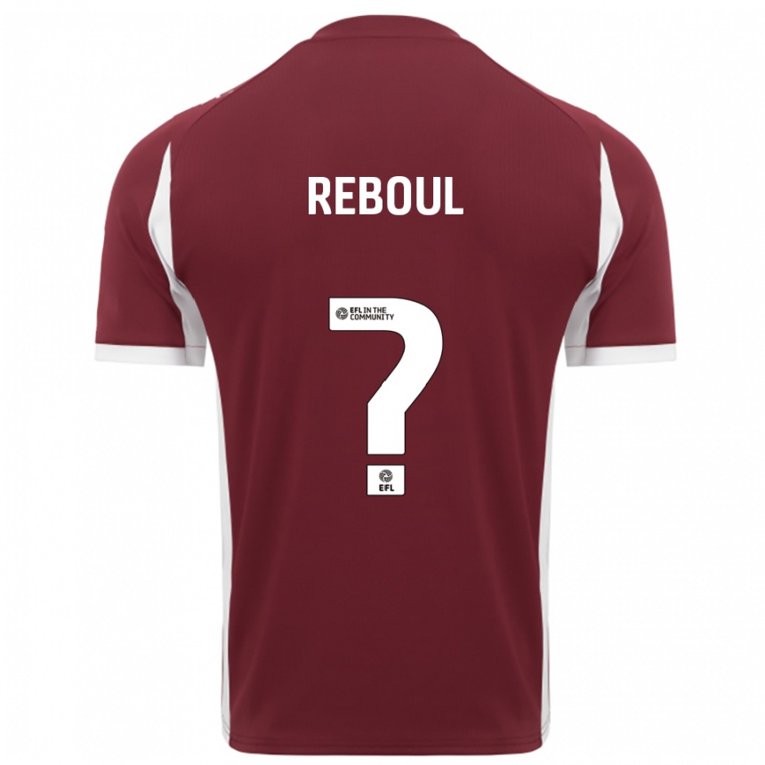 נשים כדורגל Abbie Reboul #0 בורדו לבן ג'רזי ביתית 2025/26