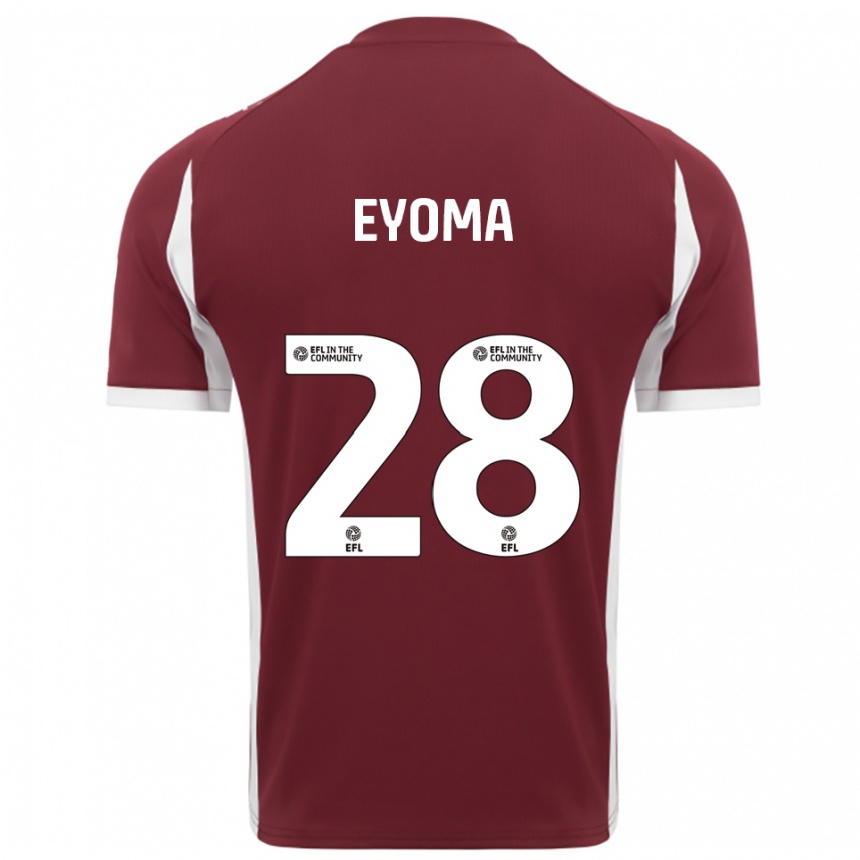 נשים כדורגל טימותי איומה #28 בורדו לבן ג'רזי ביתית 2025/26