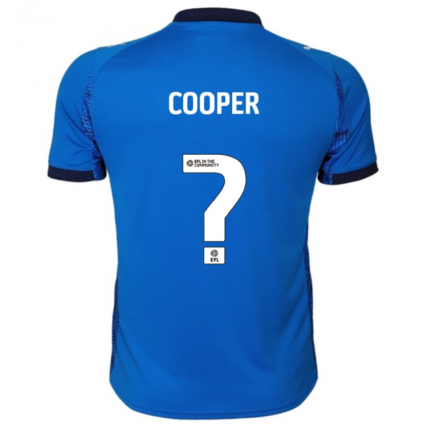 נשים כדורגל Bronte Cooper #0 כחול לבן ג'רזי ביתית 2025/26