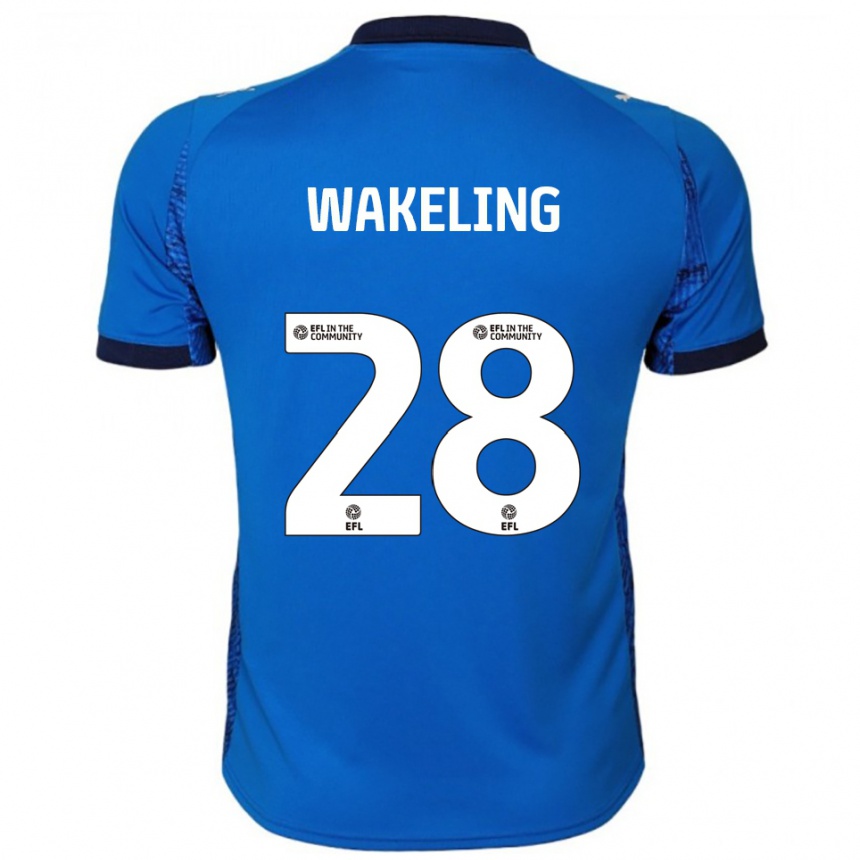 נשים כדורגל ג'ייקוב ווקלינג #28 כחול לבן ג'רזי ביתית 2025/26