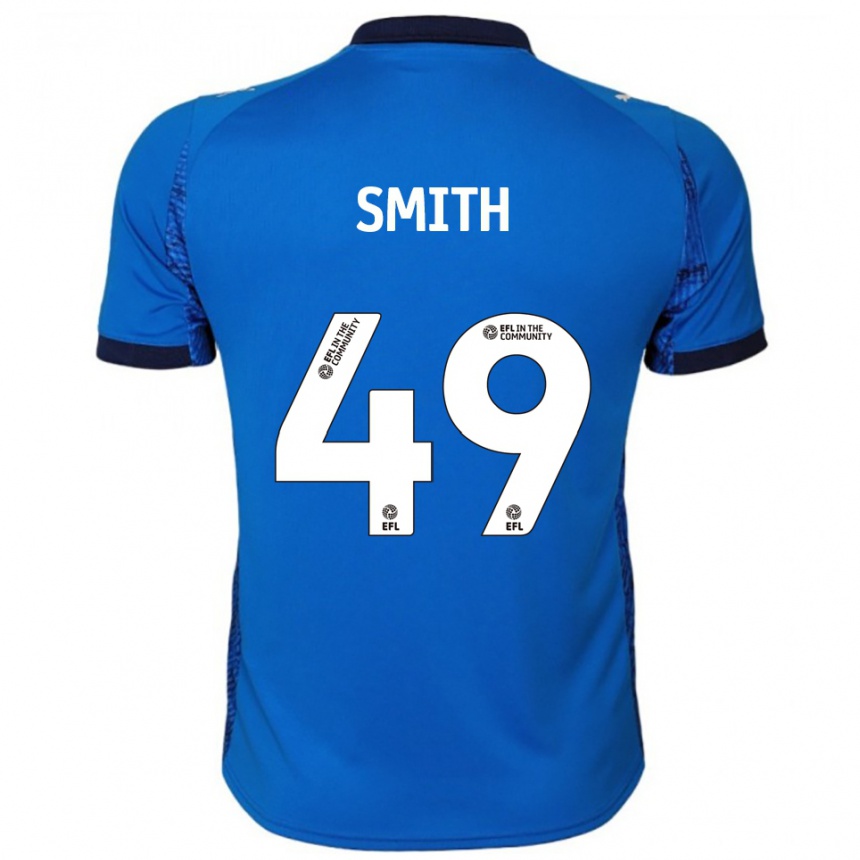 נשים כדורגל באסטיאן סמית׳ #49 כחול לבן ג'רזי ביתית 2025/26