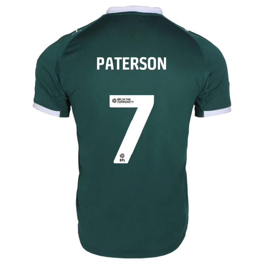 נשים כדורגל ג'יימי פטרסון #7 ירוק לבן ג'רזי ביתית 2025/26