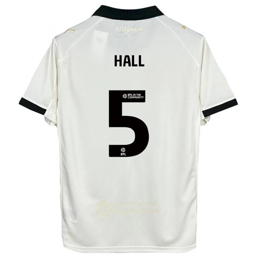 נשים כדורגל Connor Hall #5 לבן פנינה שחור ג'רזי ביתית 2025/26 נשים כדורגל Connor Hall #5 לבן פנינה שחור ג'רזי ביתית 2025/26