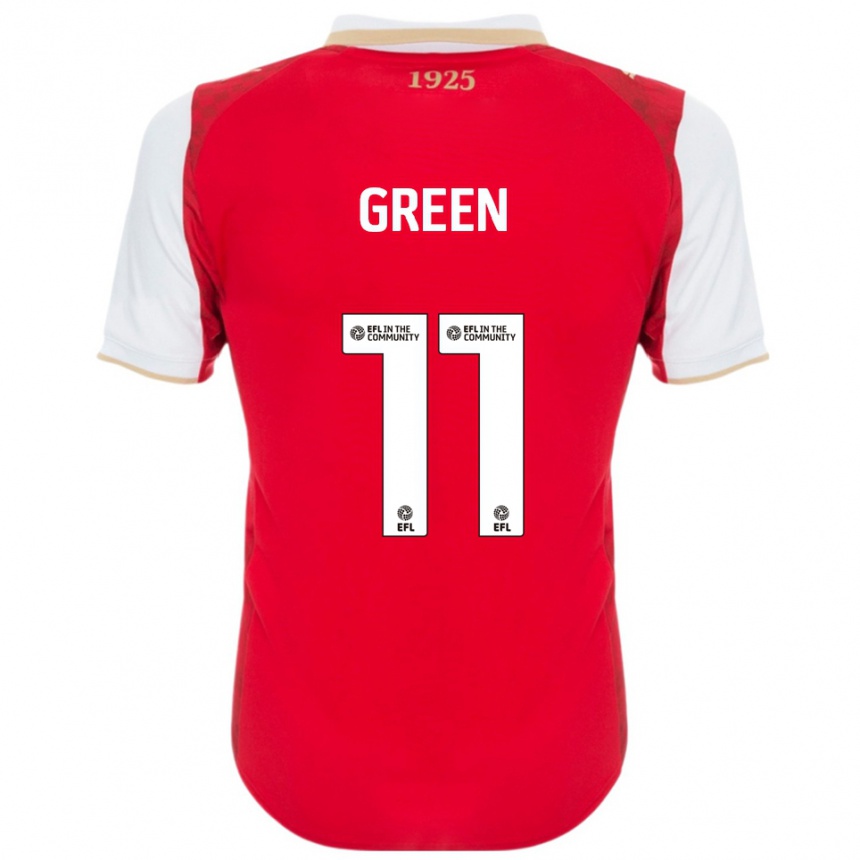 נשים כדורגל אנדרה גרין #11 אדום לבן ג'רזי ביתית 2025/26
