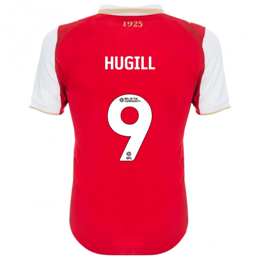 נשים כדורגל ג'ורדן האגיל #9 אדום לבן ג'רזי ביתית 2025/26