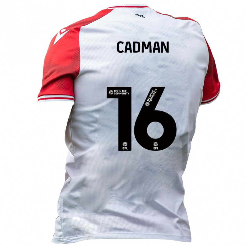 נשים כדורגל טיי קדמן #16 לבן אדום ג'רזי ביתית 2025/26