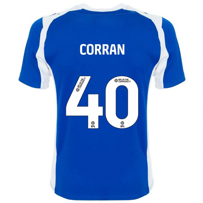 נשים כדורגל Matthew Corran #40 כחול לבן ג'רזי ביתית 2025/26