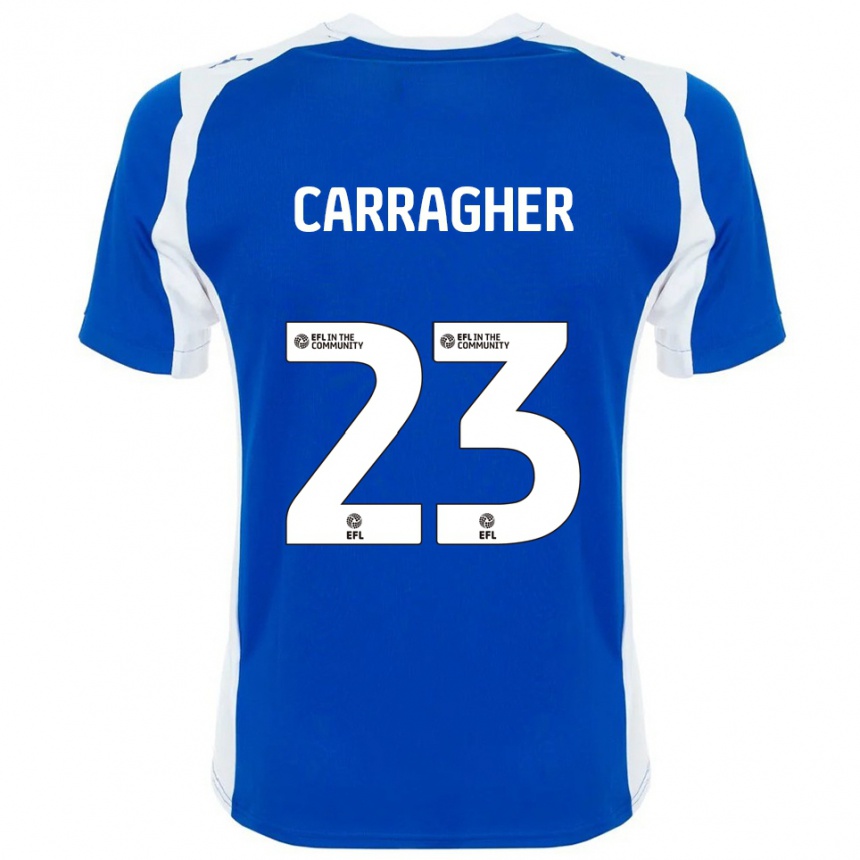 נשים כדורגל ג'יימס קראגר #23 כחול לבן ג'רזי ביתית 2025/26