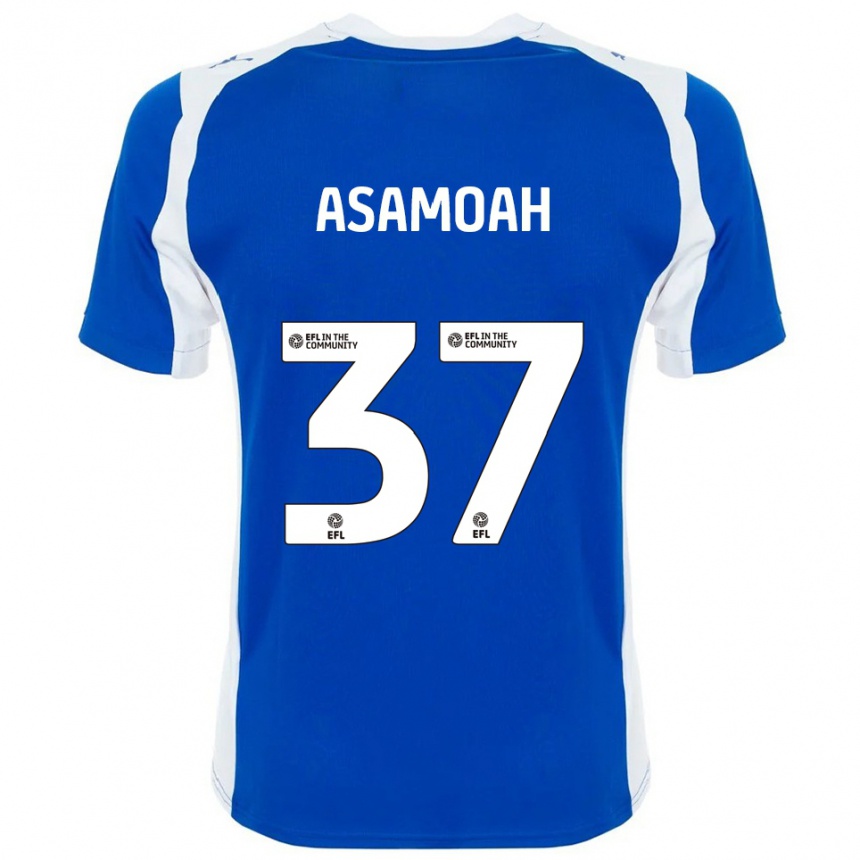 נשים כדורגל Maleace Asamoah #37 כחול לבן ג'רזי ביתית 2025/26